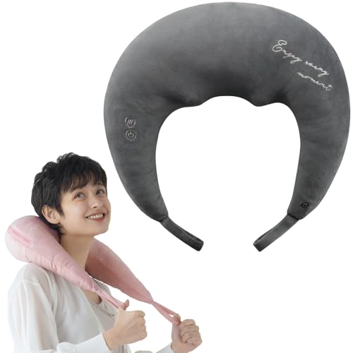 アテックス ATEX ルルド 首 首コリ ネックマッサージャー ホットネックマッサージピロー グレー AX-HP392gr プレゼント