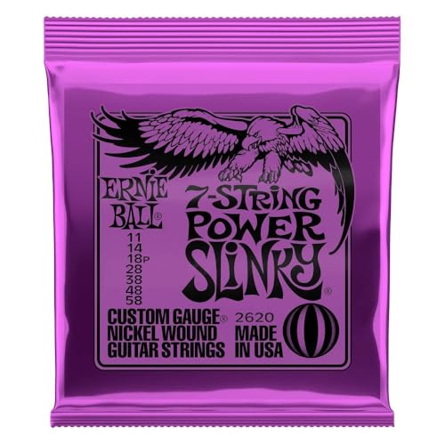 【正規品】 ERNIE BALL 2620 エレキギター弦 7弦 (11-58) 7-STRING POWER SLINKY パワー・スリンキー