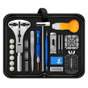 JOREST 腕時計 工具 セット、時計 修理 キット、時計 電池交換 工具、ピン抜き、時計バンド調整、時計 でんち交換、時計 裏 蓋 外し、時計 こじ開け、時...