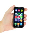MINI 4G防水スマートフォン、3.88インチフルスクリーンスマートフォンAndroid 12、デュアルSIMカード、フェイシャル認識、GPS、OTG、Goo...