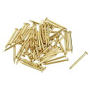 uxcell 小さな釘 小さい釘 ハードウェア真ちゅう釘 DIY木箱アクセサリー用 ブラストーン 1.5 mmx20 mm(DxL) 60個
