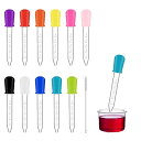 ZHEJIA 5ml スポイト ピペット 目盛り付きスポイト【12個セット】クリアプラスチック スポイト 化粧品小分け 精油小分け 香水 詰め替え 科学 実験用 自宅 研究室 移送液 計測用 自由研究 簡単