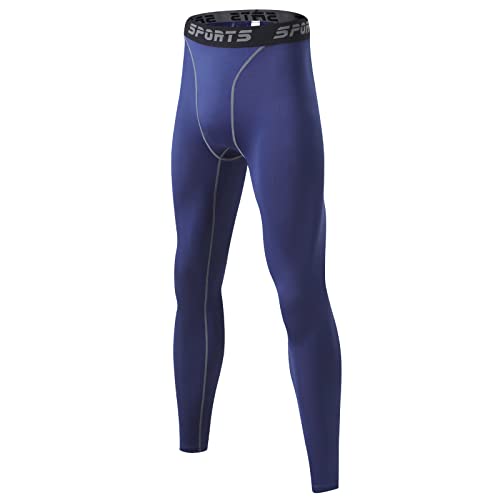 [Guooolex] コンプレッションタイツ メンズ ロングスパッツ 冷感 スポーツタイツ スポーツ パワーストレッチ アンダーウェア 吸汗速乾 3333-na-M