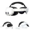 YipuVR for Meta Quest 3/3Sヘッドセット用ヘッドストラップ 調節可能なエリートヘッドバンド交換用 サポート強化 折りたたみ式 快適Quest 3/3S アクセサリー 顔と頭の圧力を軽減