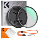 K&F Concept 82mm ブラックミスト1/4フィルター ソフト効果 レンズキャップ付き 1枚クリーニングクロス付属 コントラスト調整用 ソフト描写用フィルター 多層ナノコーティング 航空アルミ材質