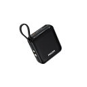 Philips (フィリップス) モバイルバッテリー 10000mAh 大容量 小型 携帯充電器 Lightning type-c ケーブル内蔵 22.5W 急速充電 タイプc ライトニング 4台同時充電 スマホ 持ち運び iPhone 16 / 15 Android iPad 各