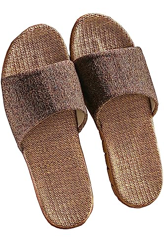 [L.] ルームシューズ 室内 はき心地の良さを追求した麻のサンダル スリッパ 室内履き レディース メンズ