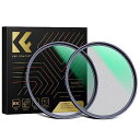 K&F Concept 82mm ブラックミスト1/4+1/8フィルターセット ソフト描写 コントラスト調整用 レンズフィルター 超薄枠 撥水 光学ガラス 【メーカー直営】