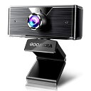 【2023新登場】広角 ウェブカメラ 4K HD 1080p WEBカメラ マイク付き 小型 Zoom 自動光補正 外付け取り付け簡単 多角度調整 ビデオ通話/Web会議/テレワーク/オンライン授業/生放送 Skype Youtube Web camer