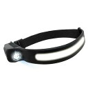 Broadwatch ヘッドライト センサー搭載 触れずに点灯 1000ルーメン 充電式 USB LEDデュアル 光源 ヘッドランプ 5種点灯モード 高輝度 軽量 アウトドア IPX4防水 懐中電灯 釣り 登山 作業用 防災対策