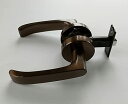 川口技研(Kawaguchigiken) JL24-1M 丸座空錠 バックセット60mm (ブラウン(Br)アルミ合金)