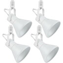 szbritelight ダクトレール用 スポットライト E26口金 電球なし 配線ダクトレール用 照明器具 ライティングレール LED対応 角度調節可能 天井照明 リビング 家庭照明 店舗照明 4個セット ホワイ