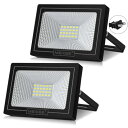 MEIKEE led 投光器 作業灯 看板灯 【2022年改良 2Pプラグ】20W 昼光色 集魚灯 駐車場灯 省エネ 高輝度 豪雨対応 工場 IP66防水 体育...