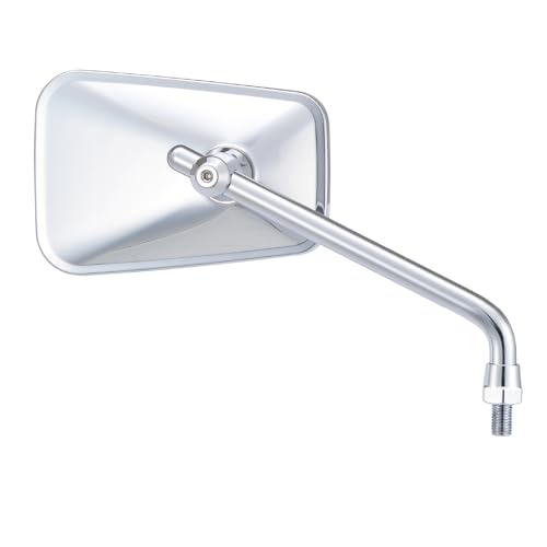 デイトナ(Daytona) バイク ミラー 10mm 正ネジ 耐振 広角 ハイビジミラー クラシック ロー クローム 左右共通 片側1本 10628