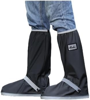 【2025長くするのNEWスタイル】シューズカバー 防水 レインブーツカバー 筒高さ42cm 軽量 折りたたみ 滑り止め 履きやすい お手入れ簡単 男女兼用 梅雨対策 雪 泥 台風大雨避 通勤 通学 自転車