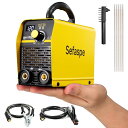 Sefaspe 溶接機 100v 半自動 アーク溶接機 120A インバーター直流 ミニポータブル 热启动 IGBTインバーター 初心者向け 小型 軽量 家庭用 日本語取扱説明書付き