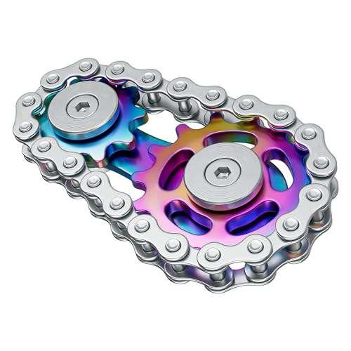 VOFOLEN フィジェットトイ ストレス解消 グッズ ハンドスピナー 自転車用チェーン ...