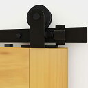 CCJH 5FT/1.52m レトロスチール引き戸 レール吊り引き戸レール金具吊り扉引戸diy建具シングル木製バーンドア用, T型フックプレート
