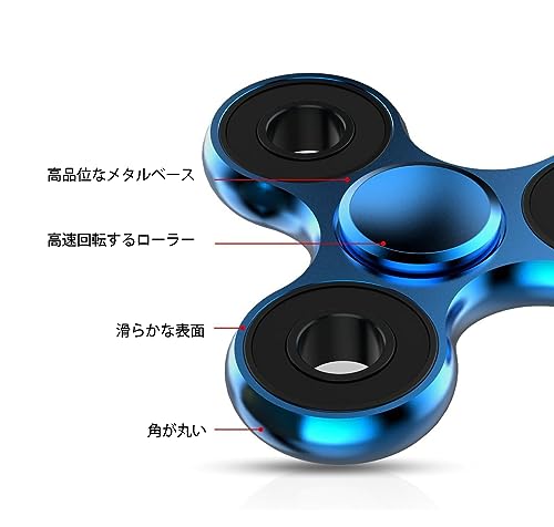 Coolden ハンドスピナー 高級 おもちゃ ストレス解消 グッズ 超耐久性 ステンレス製ベアリング 高速回転 2～5分スピン ハンドスピナー よく回る フィジェット ADHD 自閉症 おもちゃ 指先スピナ