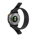 【SQHYWJ】22mm 26mm ナイロンループ交換用ベルトGarmin Fenix 8 Fenix 7x Fenix 7 Fenix 6 Fenix 5 シリーズに対応 超軽量で速乾性 通気 性 脱着簡単 簡単取り付け 男女兼用(ブラック 26mm)