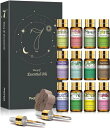 PHATOIL アロマオイル セット エッセンシャルオイルセット 精油 アロマテラピー プレゼント アロマディフューザー付き 5ml×12本