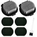 Homukari 日立用 掃除機フィルター PV-BJ700G-013(PV-BF700-009)対応 スポンジフィルター PV-BJ700G-014(PV-BF700-010) 交換用パーツ クリーンBフィルター【フィルター2個&スポンジフィルター4枚】
