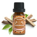 SALKING サンダルウッド 精油 10ml 樹木系 アロマオイル 睡眠 エッセンシャルオイル 天然 100% ピュア オイル リラックス/アロマディフューザー/加湿器/プレゼント にも最適 Sandalwood Essential Oils