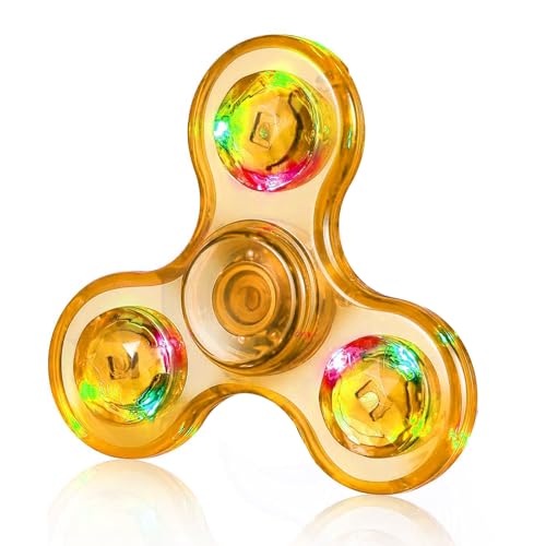 MEKBFG 光るハンドスピナー 子供用スピナーLED光る プ感覚おもちゃ 大人ストレス解...