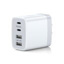 USB コンセント 合計30W PD充電器 iPhone 急速充電器 4ポート USB C + USB A 急速充電器 タイプc 充電器 ACアダプター PD ...