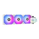 THERMALRIGHT AQUA ELITE 360 WHITE V3 リキッドCPUクーラー、AIOポンプヘッド最高回転数3300RPM、TL-C12B-S V2×3 PWMファン、AMD/AM4/AM5、Intel LGA1150/1151/1200/2011/1700用、コンピュータCPU Aioクーラー
