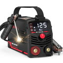 YESWELDER 溶接機 100V ミニポータブル溶接機 アーク/LIFT TIG 直流インバーター小型 大型クリアLEDスクリーン 初心者向け 125A軽量 使用率オーバー防止機能 ARC-125DS 専用235×130×94mm