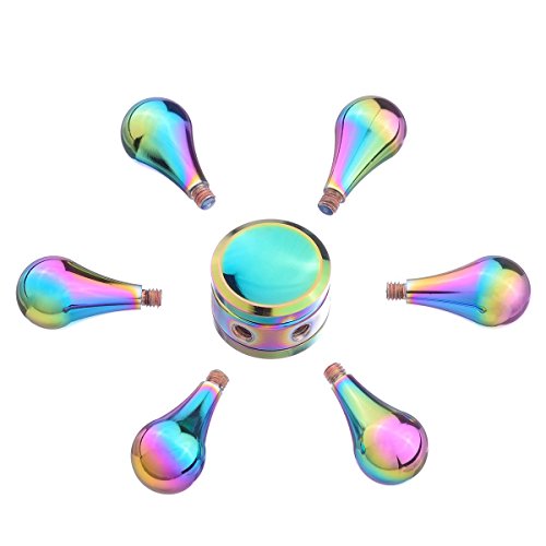 指スピナー　ハンドスピナー 貝殻の虹色　水滴状 　Hand Spinner　取り外し可能　高速回転 2～5分平均スピン　フォーカス玩具　ストレス解消　セラミックのボールベアリング （レインボー）