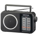 オーム(OHM)AudioComm ラジオ 卓上 AM/FMポータブルラジオ コンセント 乾電池 2電源 大文字表示で見やすい ワイドFM 防災ラジオ RAD-...