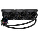Thermalright Frozen Prism 360 Black cpu液体クーラー、効率的なpwm制御ポンプ3000 rpm、tl-e12 v2シリーズpwmファン×3、水冷コンピューター部品、amd am4 / am5、intel 1150/1156/1200/1851/1700/2066