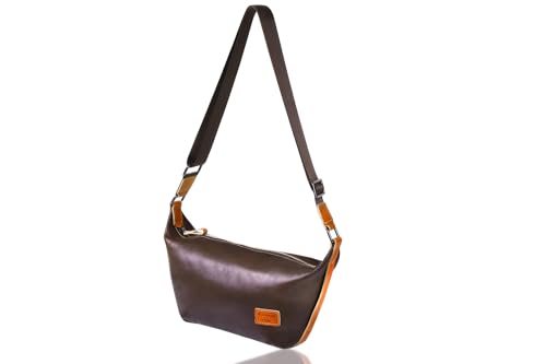 [GULNAHS] ボディバッグ メンズ 革 本革 バッグ 斜めがけ ベジタブルタンニンなめし スタイリッシュ シ..