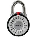 Master Lock 拡大レンズ付ダイヤル式南京錠 1588JADSLV