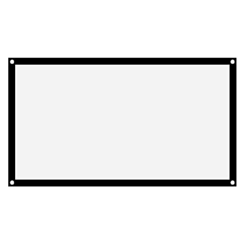 プロジェクション スクリーン 40 インチから 100 インチ、ムービー プロジェクター スクリーン 16:9 4K HD リア フロント ムービー スクリーン、しわのないデザイン、ムービー ホーム シアター