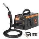 H HZXVOGEN ノンガス 半自動 溶接機 半自動溶接機 100V/200V 兼用 MIG溶接機 145A インバーター搭載 定格使用率40% 軽量 小型 ...