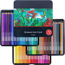 色鉛筆 72色セット 油性色鉛筆 プロ専用 ソフト芯 高純度 高級 大人の塗り絵 スケッチ イラスト 落書き 手帳 ノード子供用 プロ、初心者、子供に適す (7...