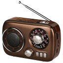 Gelielim 小型ポータブルラジオ 高感度 ラジオ AM/FM/SWラジオ USB/TFカード対応 MP3プレーヤー 大音量 レトロラジオ 大容量 電池/U...
