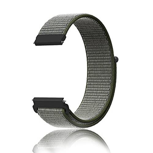 [XYTYJQ] for 時計バンドループ ナイロン バンド16mm 18mm 20mm 22mm ユニバーサル 伸縮性 腕時計バンド (ストラップに似通る 工具が要らなく、気軽に差し替える 16mm 深いオリーブ)