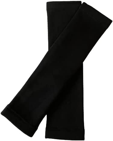 あったか ロング レッグウォーマー メンズ 保温 防寒 裏ベロア レッグウォーマー レディース 裏シャギー起毛 黒色 (黒色2足組)
