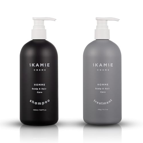 IKAMIE イカミエ男性アミノ酸ダメージ補修シャンプーヘアトリートメントセット フケ かゆみ 頭皮臭い（日本製）