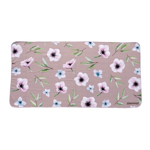 SWANS(スワンズ) スイミング スイムタオル 速乾 吸水 SA-4S FLOWER GRY セームタオル 水泳 プール ジム..