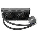 THERMALRIGHT Frozen Edge 240 Black AIOウォータークーラー、液体CPUクーラー、2×120mm PWMファン水冷システム、2150RPM高速ファン、AMD / AM4 / AM5&Intel LGA1700 / 1150 / 1151 / 1200 / 2011 / 17XXと互換性があります