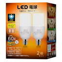 BAOMING LED電球 E17口金 60W形相当 (7.5W) 1190lm T形タイプ 電球型蛍光灯 電球色 全方向タイプ 調光器非対応 密閉器具対応 断...