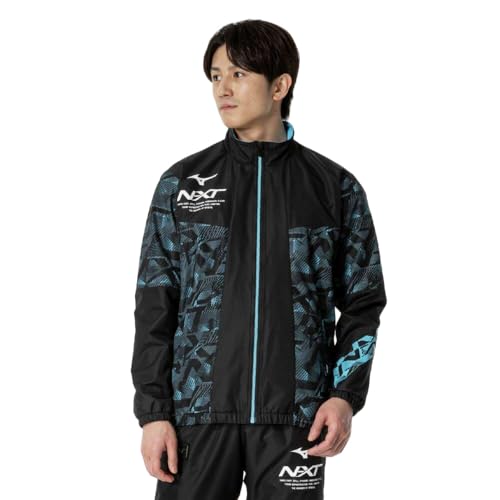 [ミズノ] トレーニングウエア N-XT ブレスサーモ ウォーマー ジャケット 吸湿発熱 撥水 防風 32JEB740 ブラック