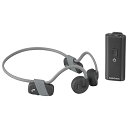 オーム電機AudioComm 集音器つき骨伝導イヤホン 骨 振動 耳を塞がない ヘッドホン ワイヤレス マイクつき スマホ通話 自動ペアリング Bluetoot...