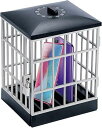 LiuDeCAI スマホ依存症 ボックス 封印箱 タイムロッキングコンテナ タイムロックボックス スマホ依存対策 脱ネット・スマホ中毒 スマホの使いすぎを防ぐ! 牢屋 携ケージ かご 宿題管理 鍵付
