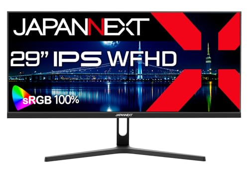 JAPANNEXT 29インチ モニター WFHD 2560x1080解像度 IPS ディスプレイ (HDMI/DisplayPort/スピーカー内蔵/ブルーライトカット) JN-IPS292WFHD